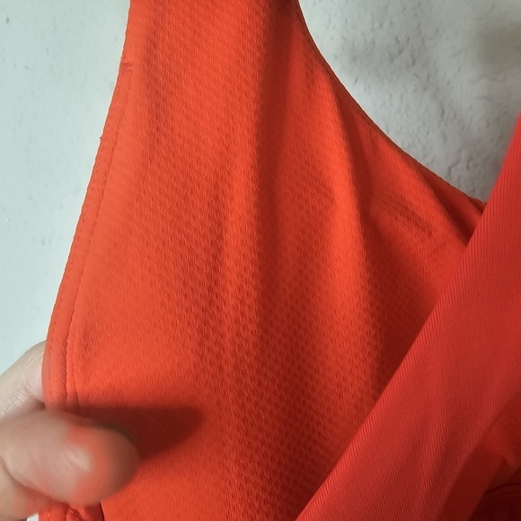 Athleta Ultimate Racerback Sports Bra Red Orange Size XS - Picture 6 of 7